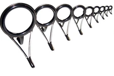 Dblue set Solid Titanium Oxide Spinning Rod Guides up to #50