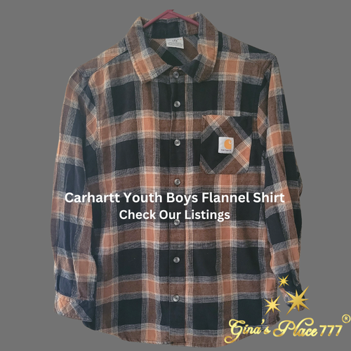 Carhartt Vintage Youth Boys Logo 4 Pocket Hooded Windbreaker Blue 12/14 - Picture 10 of 12