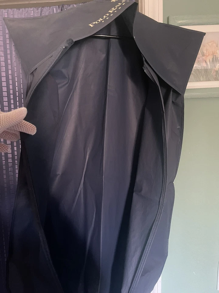 "Bolsa protectora de plástico Ralph Lauren azul 40x24"" vintage" Foto 3 de 4