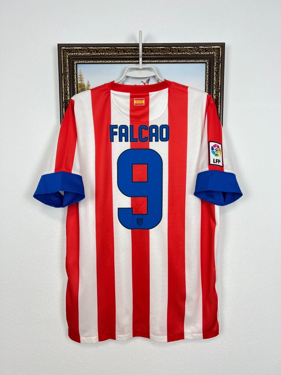Atletico Madrid Home football shirt 2012 Soccer #9 Falcao Nike