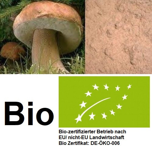 50 g de HONGOS DE PIEDRA orgánicos en polvo 100 % puro polvo de hongo de piedra 1A hongo especiado DE-ÖKO-006 