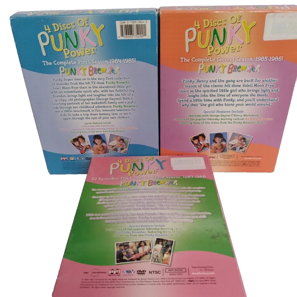 Punky Brewster Season 1 2 and 3 DVD sets (12 discs) Shout NBC Foto 3 de 3