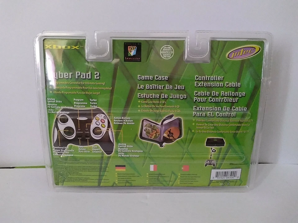 XBOX Starter'z Kit Cyber Pad Controller + Extension Cable + Game Case bundle New - Image 2 of 4