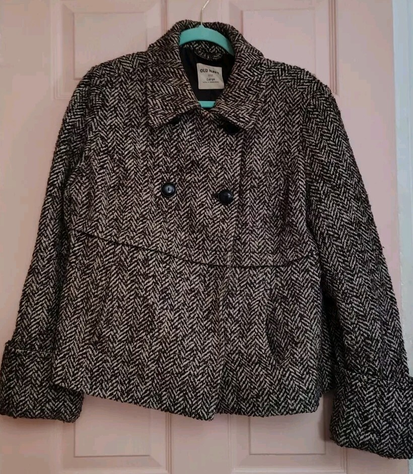 Old Navy Brown Large Polyester - Wool Fall / Wint… - image 1