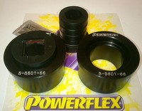 2 Pu-Buchsen Querlenker Lager 66Mm VA BMW E46 Z4 Compact PFF5-5601BLK Powerflex