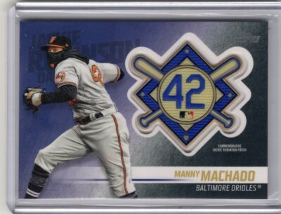 2018 Topps MANNY MACHADO Jackie Robinson Day Manufactured Patch #JRP-MM ORIOLES