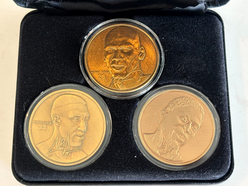 1996 Upper Deck Limited Edition Coin Set /5000 w/ COA - Jordan, Rodman, Pippen - Picture 2 of 4