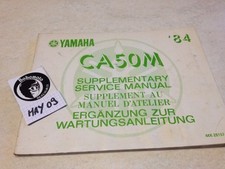 supplément manuel atelier Yamaha CA50M Riva Salient CA50 scooter Shop manuel 84