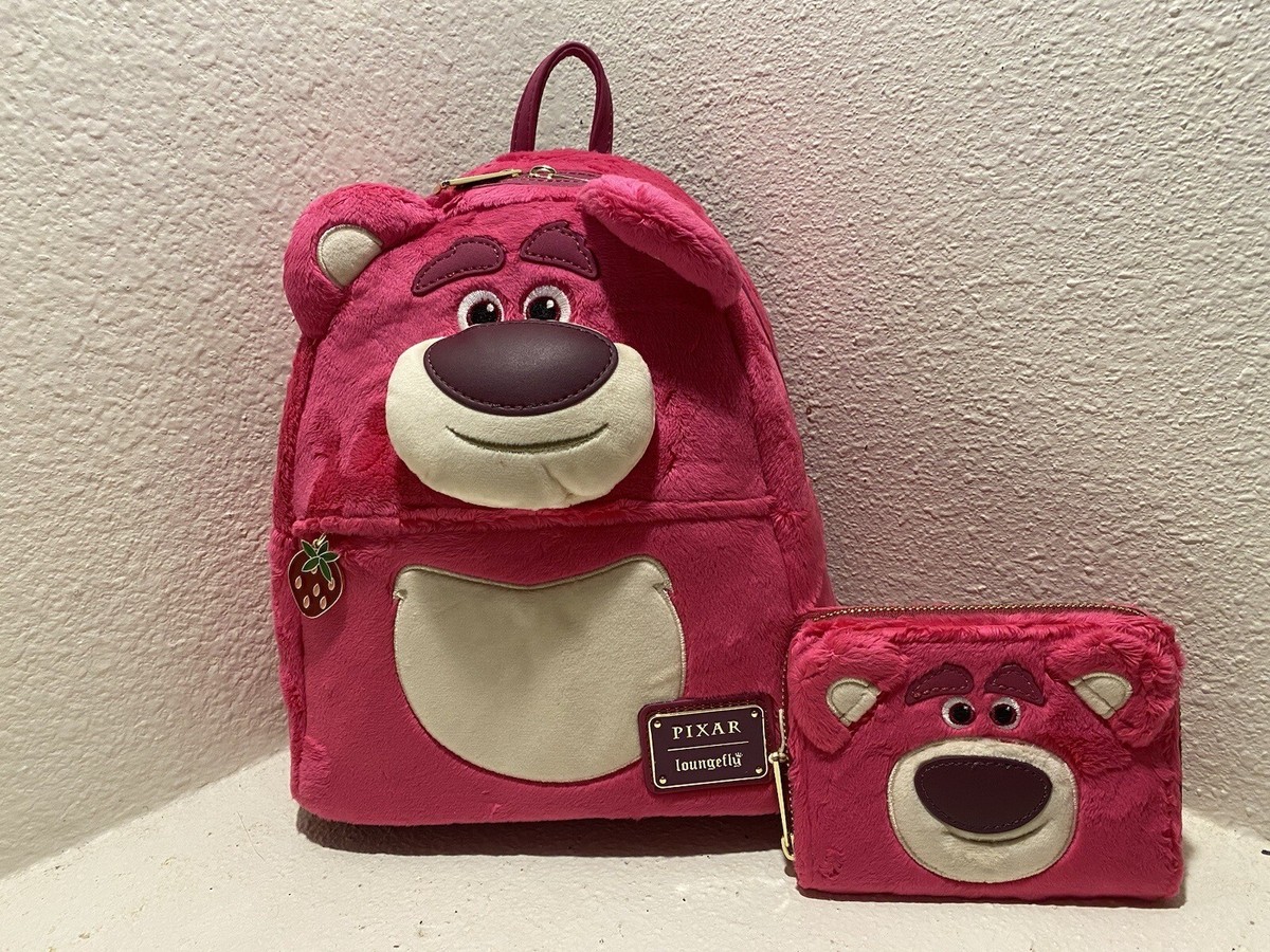 Loungefly Toy Story Lotso Mini Backpack Corduroy Disney  display picture 2