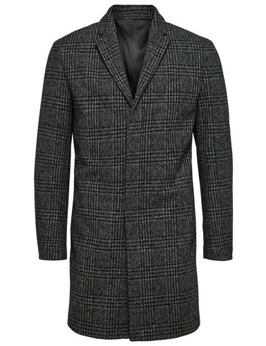 SELECTED Homme Abrigo Hombre Largo Gris Slim Fit | eBay