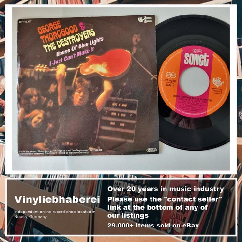 George Thorogood & The Destroyers - House Of Blue Lights 7'' Vinyl Germany - Picture 4 of 5
