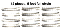 BACHMANN G 94654 Brass Curve Track 12pc, 5 FT Diameter Curved circle IN/Outdoor