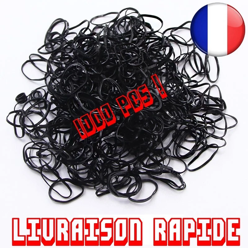 Environ 1000 pcs Enfant Bébé TPU Titulaires Cheveux Caoutchouc Bandes Élastiques