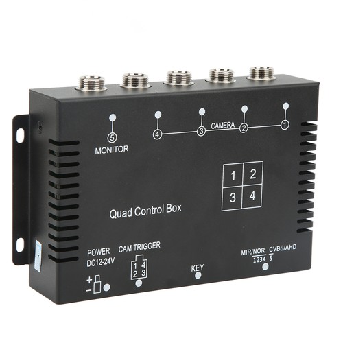 4 Channel Video Splitter 1080P AHD DC12V 24V Camera Video Screen Switch For SG5