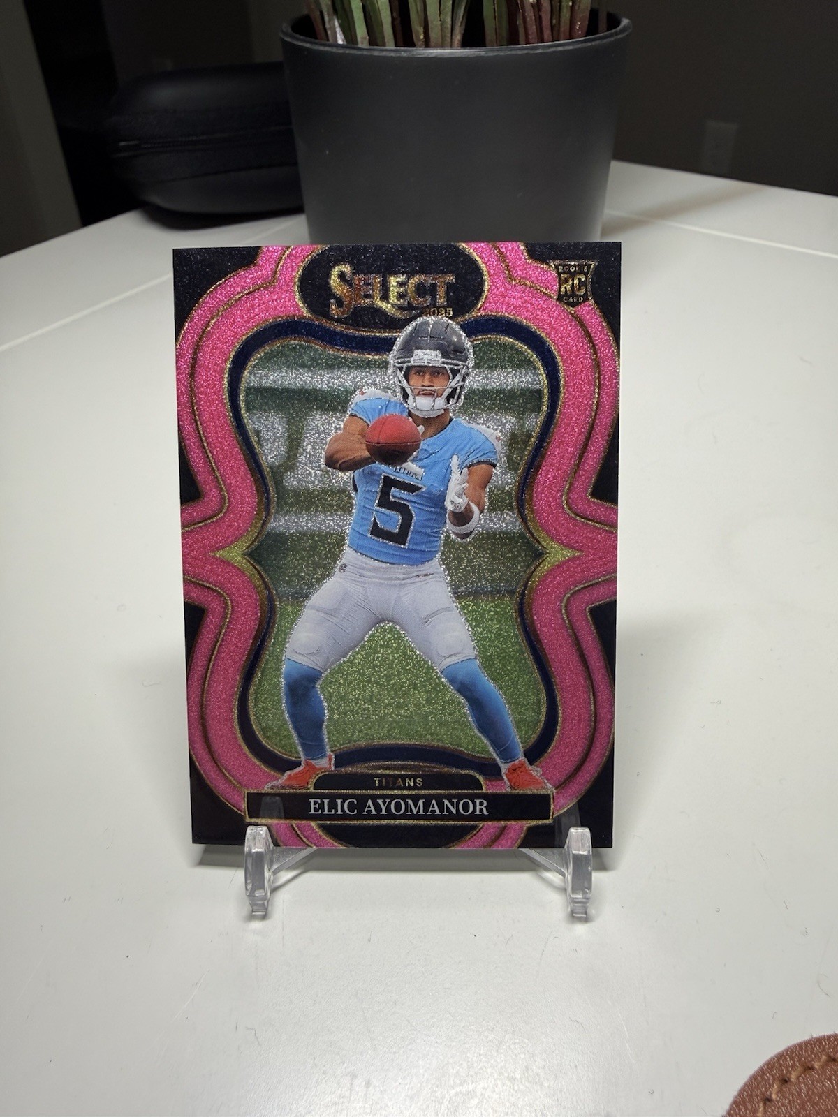 ELIC AYOMANOR 2025 SELECT SUITE LEVEL ROOKIE PINK GLITTER 2/15