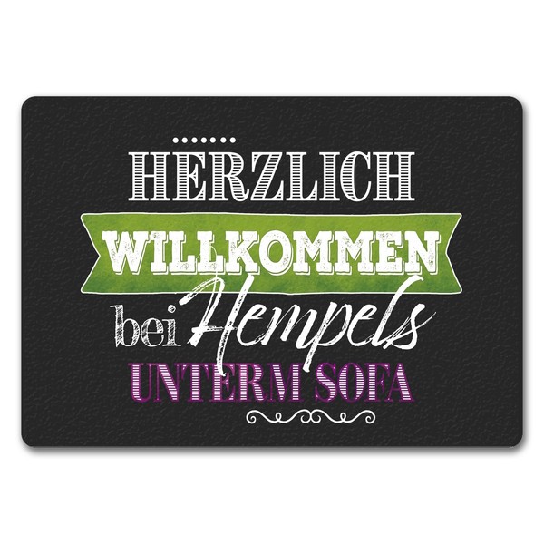 Herzlich Willkommen Bei Hempels Unterm Sofa FußMatte Randlos Mit Motiv FußMatte-image