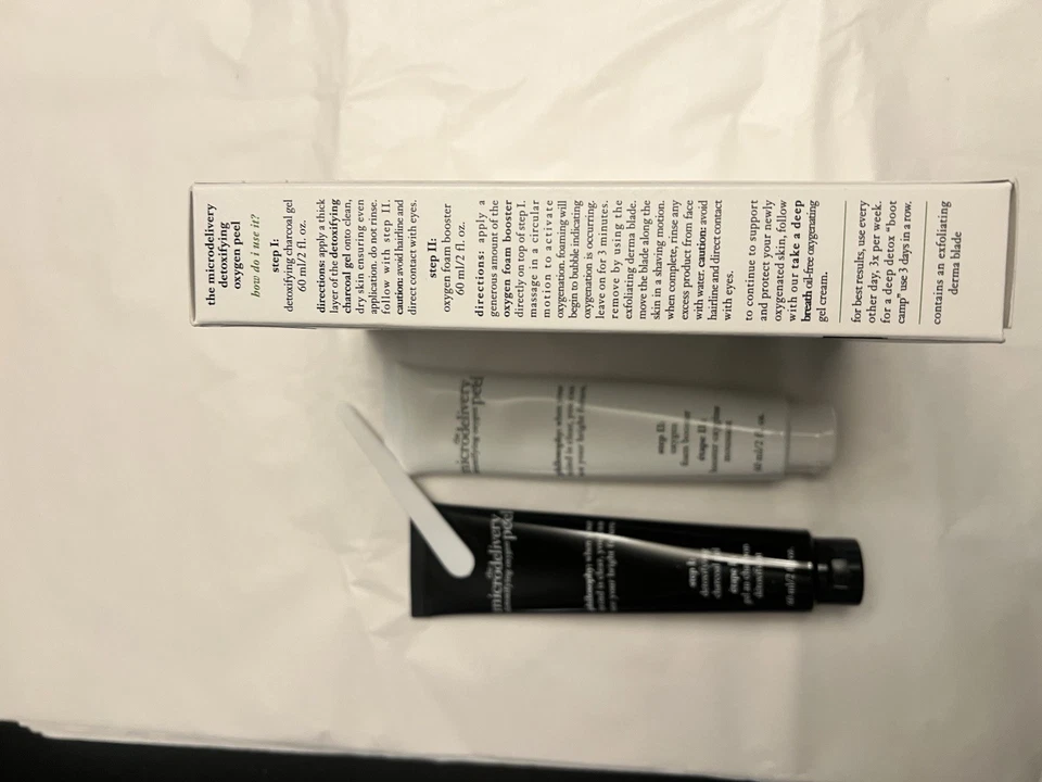 Philosophy Microdelivery Oxígeno Desintoxicante Piel Peeling Kit de 2 Piezas NUEVO Foto 4 de 4