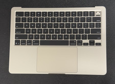 Genuine Apple MacBook Air 13" M4 A3240 2025 Top Case Keyboard Battery Starlight