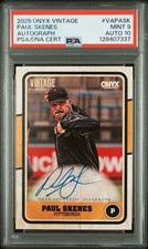 PSA 9 / AUTO 10 - 2025 Onyx Vintage PAUL SKENES On Card AUTO (7337)