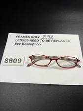 Nautica N8025 50-15-135 366 Burgundy Cream Stripe Frames Only