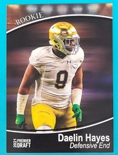2021 SAGE Premier Draft #74 Daelin Hayes Notre Dame FOOTBALL Card S7