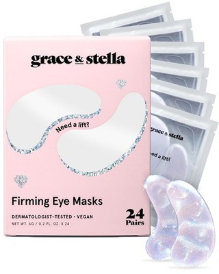 grace & stella Peptide Under Eye Patches with Niacinamide & Rice Extract - Fi...