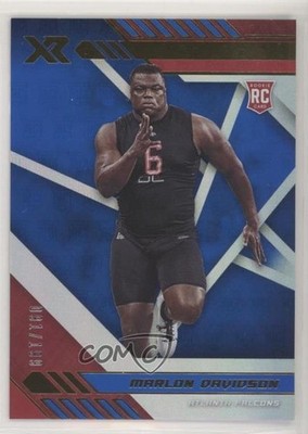 2020 Panini XR Rookie Blue /199 Marlon Davidson #162 Rookie RC 00gy