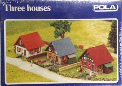 Pola 224 N Scale Three Houses in Different Styles Building Kit