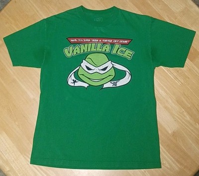 Vanilla Ice Teenage Mutant Ninja Turtles Concert Tour T-Shirt Size Medium 