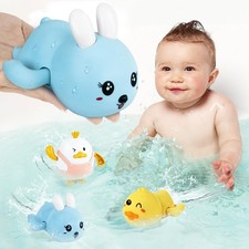 Easter Basket Stuffers - Easter Gifts for Kids - Set of 3 Wind Up Bath Toys -...