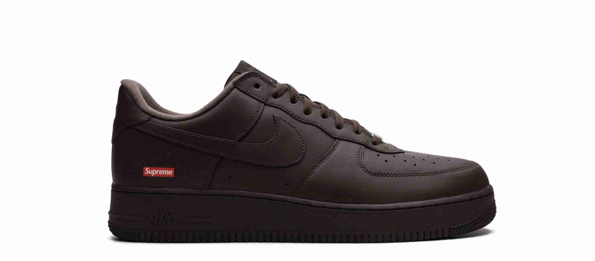 Nike Supreme x Air Force 1 Low Box Logo - Baroque Brown CU9225-200
