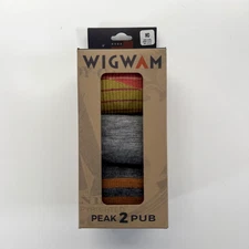 WIGWAM Sock Gift Box Bundle Peak 2 Pub Unisex Medium Made USA W 6-10 M 5-9.5