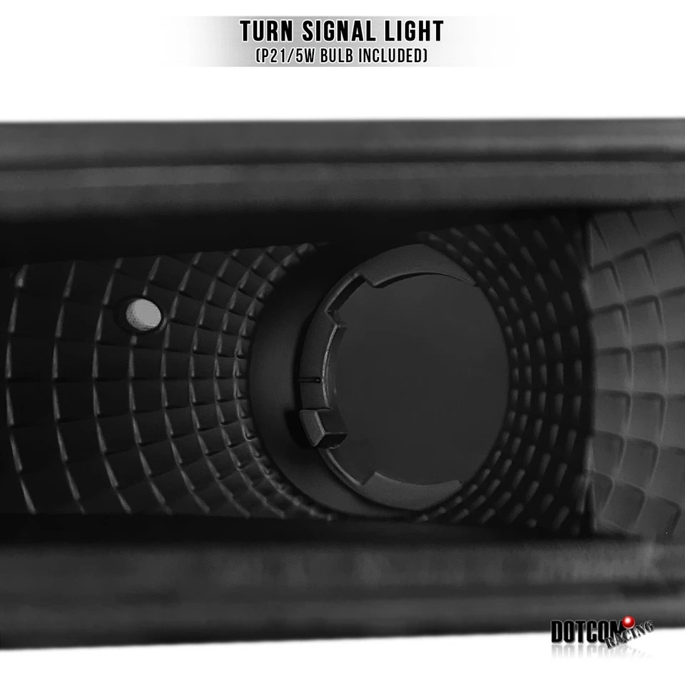 Fit 2000-2002 Mitsubishi Eclipse Black Front Bumper Lights Signal Lamps Foto 4 de 4