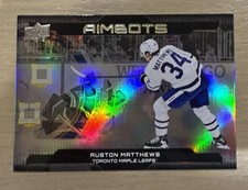 2024-25 Upper Deck Series 1 - Aimbots Auston Matthews #AB-21 Black