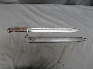 WWI GERMAN 98/05 MAUSER BUTCHER SAWBACK BAYO V.C. SCHILLING SUHL 1916