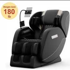 Zero Gravity Full Body Massage Recliner Chair With Heating - Black