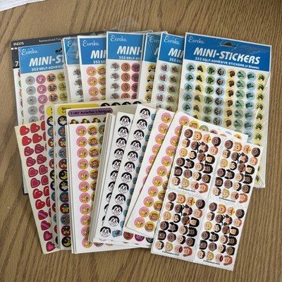 Vintage Stickers Over 40 Sheets & Packs For Teachers Chart, Reward Sticker Lot