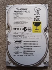 Seagate Medalist ST34312A 4.3 GB 5400 RPM ATA/66 3.5" Internal IDE Hard Drive
