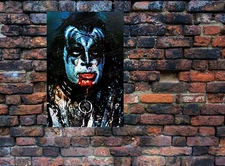 the scary Blood Trance... Gene Simmons KISS ALIVE II era poster BIG 20" x 30"