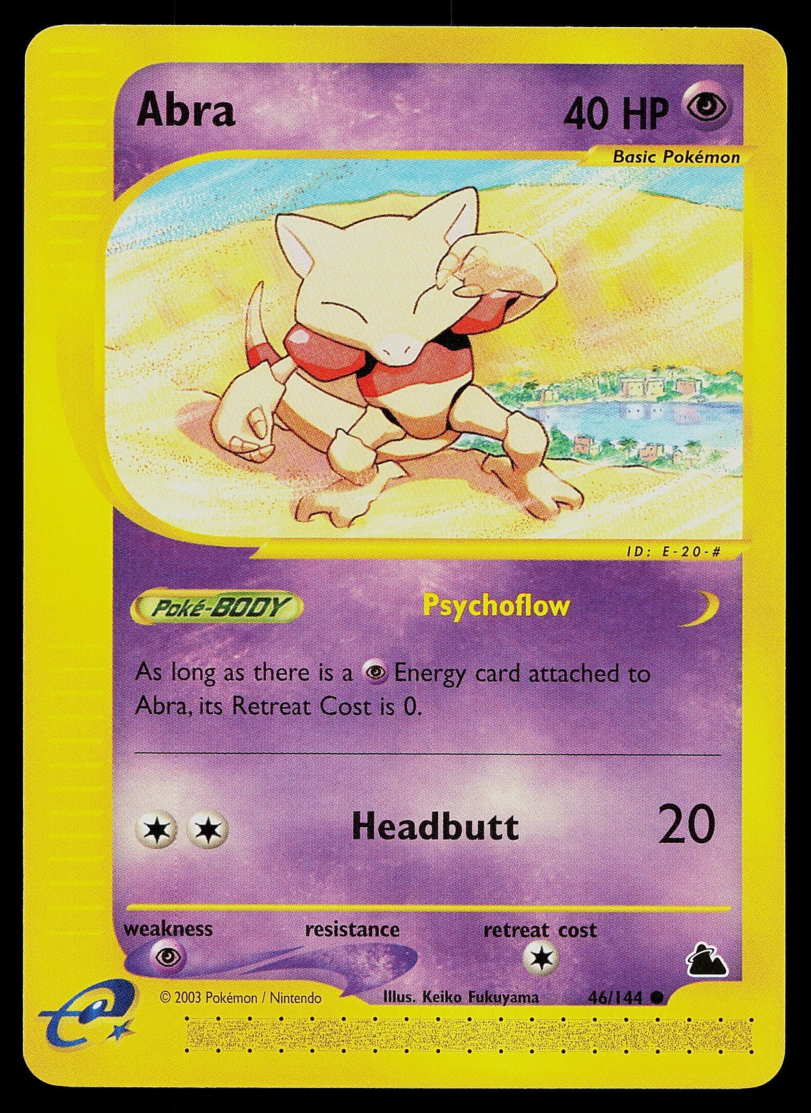 Pokemon Card - Abra Skyridge 46/144 Non Holo