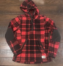 The North Face Women's Campshire 2.0 Sherpa Hoodie Sweater Womens XS Red/Black