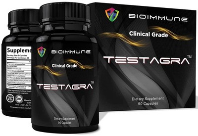 BioImmune TESTAGRA Testosterone Booster for Men. 10X 90 Count (Pack of 1)