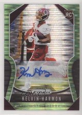 2019 Panini Prizm Rookies Neon Green Pulsar Kelvin Harmon #363 Auto 8hh