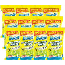 Image of 12 x 50P Duzzit Antibacterial Wipes Germ Killing Cleaning Disinfectant Surface