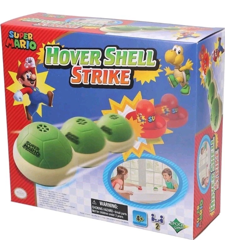 Super Mario Hover Shell Strike Table Top Fun Floor 2-Player Game - (NEW OPENED)