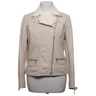 Massimo Dutti, Bikerjacke, Damen, Größe: M, Beige #JZR