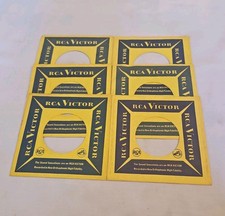 45 RPM 7" RECORD SLEEVES CO. SLEEVE 6 PACK SEE PHOTO RCA/Victor Records SLV382