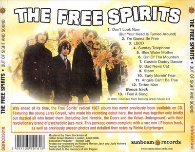 THE FREE SPIRITS - OUT OF SIGHT AND SOUND [REMASTER] NEW CD