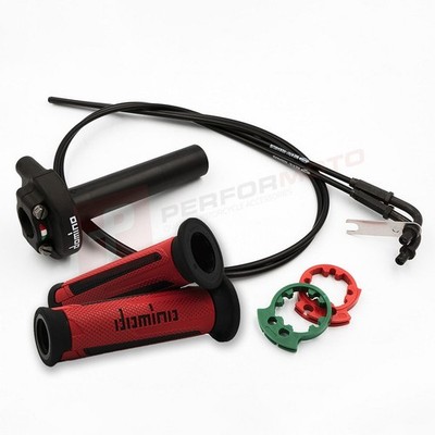 Domino XM2 Quick Action Gasgriffset mit A350 Griffen passend für Zero Bikes