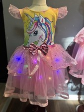 Unicorn Party Led Light Up Dress for Girls